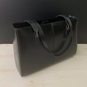 Ann Taylor Black Leather Shoulder Bag